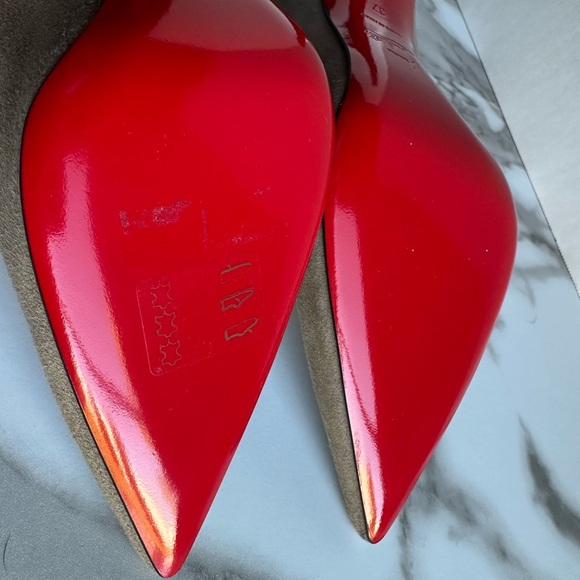 Authentic Christian Louboutin Suede Heels 37 - Picture 10 of 14